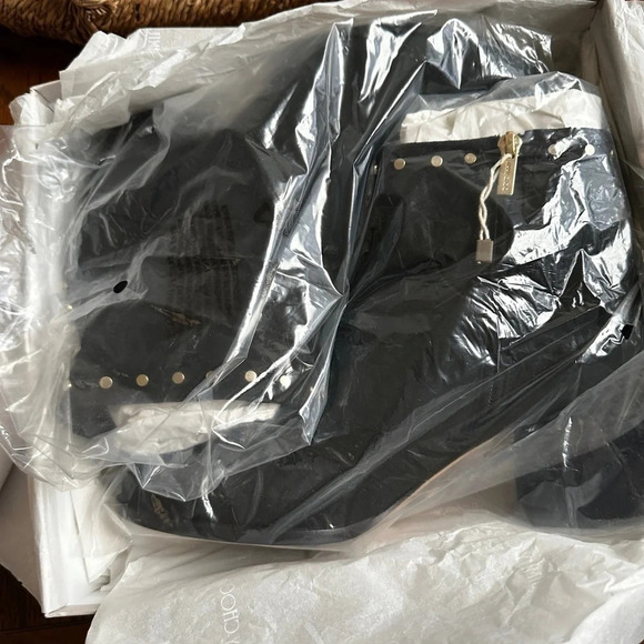 Jimmy Choo ‘Melvin’ Studded Black Suede Booties - Size 11 - NWT - Picture 15 of 17